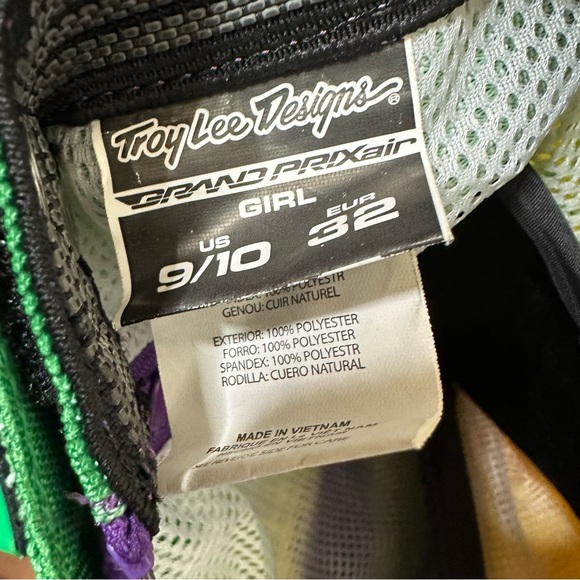 Troy Lee Designs Pants Girls GP Air Green Purple MX Motorcross 🥊🐷 - Picture 4 of 4